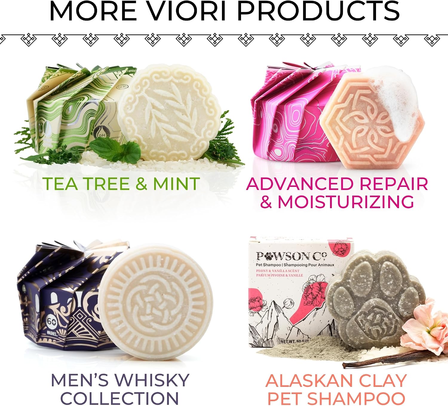Viori Strengthening Shampoo & Conditioner Bar Set - Hidden Waterfall | Strengthens all hair types; vanilla-musk scent; sulfate/paraben/phthalate-free; vegan; handcrafted with Longsheng rice water - Image 9